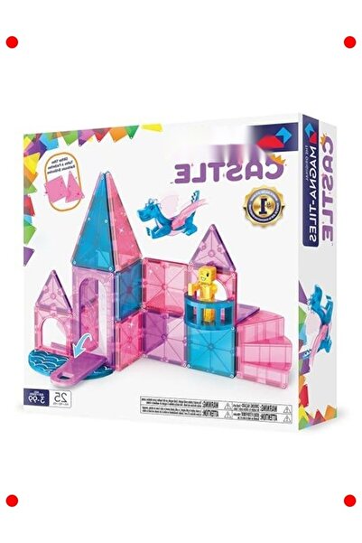 markentegra Magnetic Castle Building Set - 25 Pieces