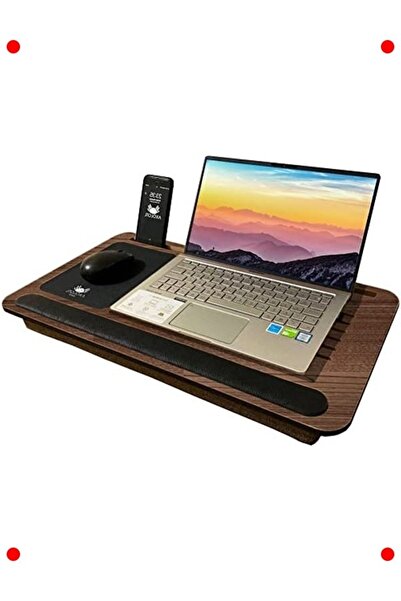 markentegra Cushioned Laptop Stand - with Tablet and Phone Compartment