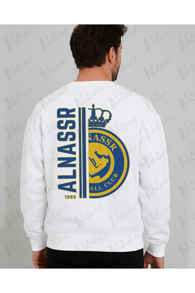 Nulivez Al-Nassr Design Back Printed High Quality Unisex Oversized O Neck Sweatshirt