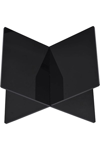 ALAYRA International Black Acrylic Cookbook Stand 17.5x24 cm – X-Shaped Book ...