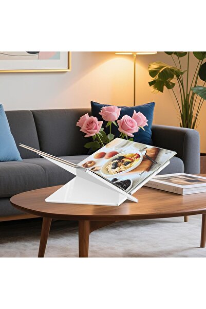 ALAYRA International Clear Acrylic Book Stand Large 31.8×24.1×14.5 cm – Cookbook & Bible Holder