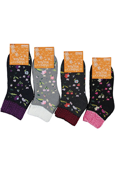 Desimo Winter Economical Towel Booties Socks 4 Pairs