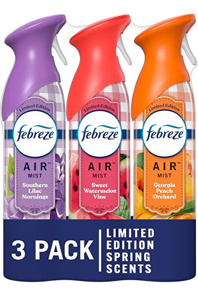 Febreze Air Mist Odor-Fighting Air Freshener, Mixed Scent, 8.8 oz, Pack of 3