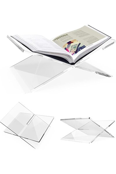 ALAYRA International Acrylic Book Stand X-Large 12.5x9.5x5.5" – Quran, Coffee Table & Cookbook Holder