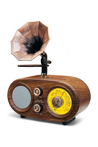 Nisa Gramafon Nostaljik Eskitme Radyo,bluetooth Özellikli Nostalji Gramafon R...