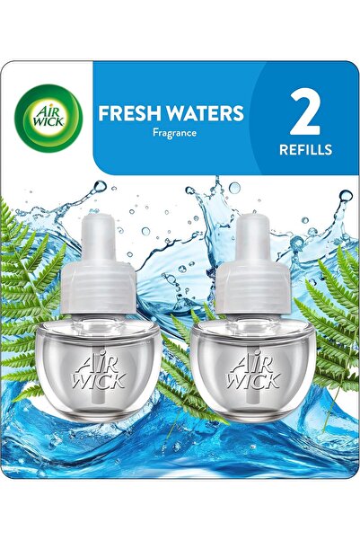 Air Wick , Plug in Scented Oil 2 Refills, Fresh Waters, 1.34 Oz (Pack of 2)