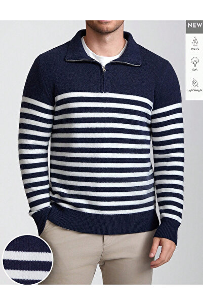 Evendi Sweater, Navy/white