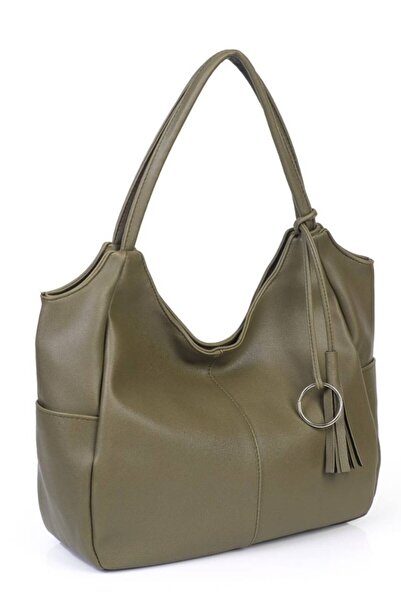 eflanmoda Мека кожена дамска чанта с едно отделение и подплата