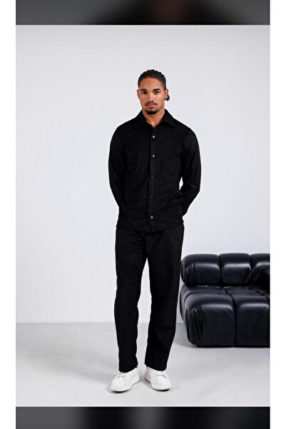 ATKGİYİM Velvet Fabric Jacket Pants Set Combination |   Comfortable Fit |   C...