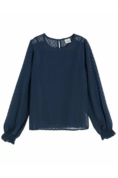 Cool Club Blouse, Navy blue