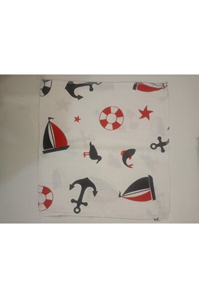 Bahar 25×25 سم |   قطعة قماش مسلين لمسح الفم - مصنوعة من القطن بنسبة 100%، ذا...