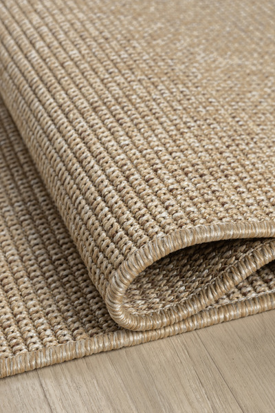 Colore Home Beige Jute Wicker Knitted Non-Slip Base Washable Sisal Carpet Jute Runner