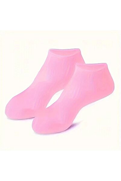 Generic A pair of moisturizing silicone gel socks for dry and cracked feet, providing nourishing skincare.