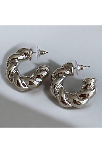 Twinssis Accessories Large Twisted Hoop Earrings