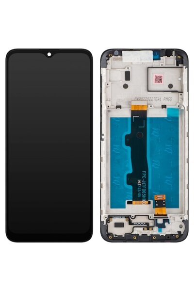 GERICOM Display with Touchscreen for Motorola Moto E7i Power/E7 Power, with Frame, Black, Precision Fit, A47
