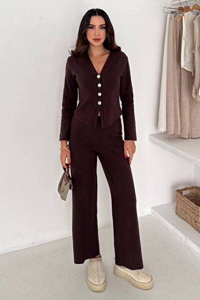 ZISHAN Comfortable Fit Stylish Office and Casual Wear Thessaloniki Women's Two-Piece Suit 5009