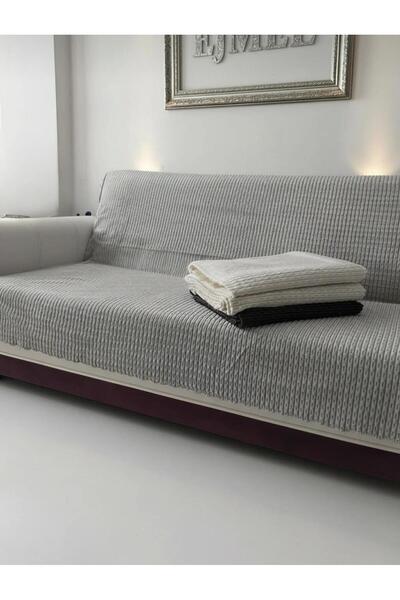 DECORA CASA HOME COLLECTİON Husa pentru scaun 175x215 cm-Husa pentru canapea extensibila, anti-alunecare, lavabila, husa din pluș din material de lux