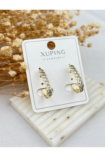 XUPING JEWELRY Jewelry Store Model Vip Series Stone-Set Steel Earrings
