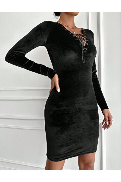 Evendi Short dress, Black