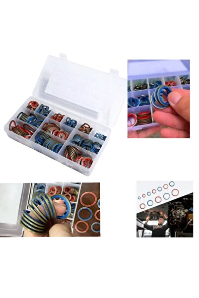 OEM Oringuri de etansare din metal cu cauciuc, set 243 bucati, dimensiuni de ...