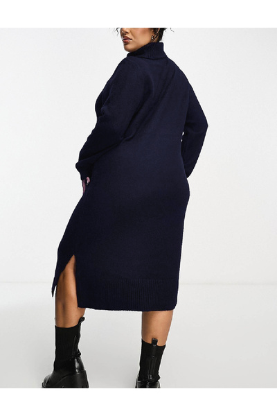 Only Carmakoma Medium dress, Navy blue