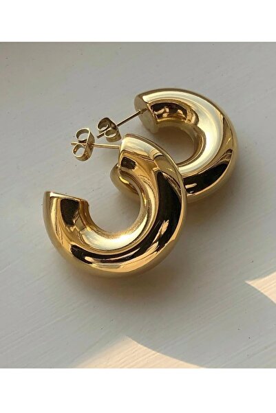 Twinssis Accessories Curved Large Hoop Earrings