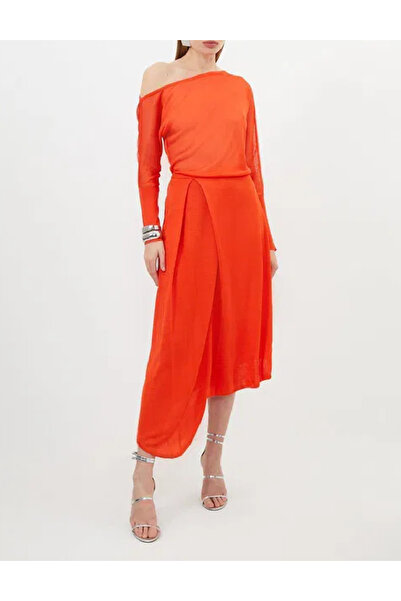 Evendi Long dress, Orange