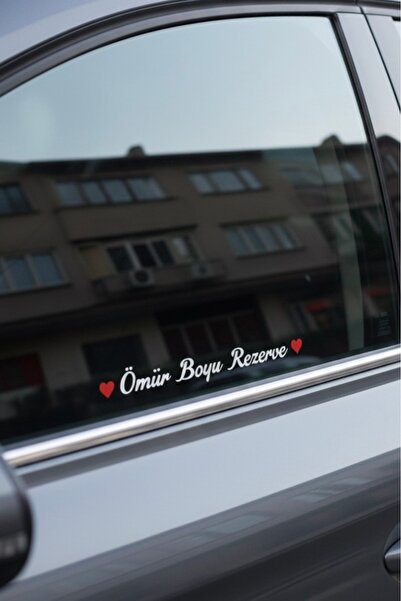 Yalıgraf Reklam Tabela Lifetime Reserve Car Window Sticker 30 cm