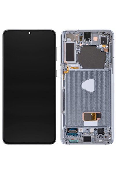 GERICOM Samsung Galaxy S21+ 5G G996 Touchscreen Display with Frame, Silver (P...