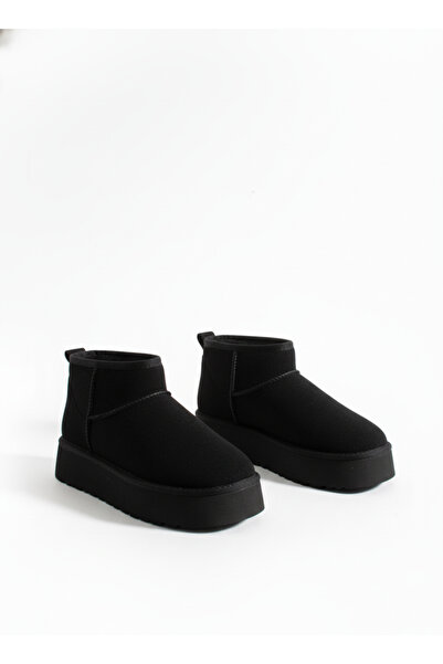 Bermody Frelyn Women's Suede-Look Thick 4 cm Poly Sole Warm Boots