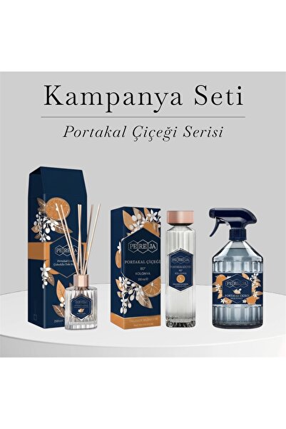 Pereja kaşmir seti - Çubuklu koku, sprey, kolonya