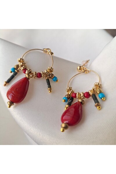 azra takı tasarım Handmade Colorful Dangling Women's Earrings