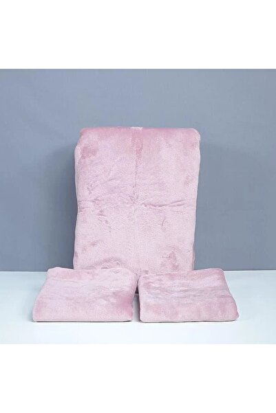 Reiashn 3-piece fitted sheet set, light pink, 100% cotton, double