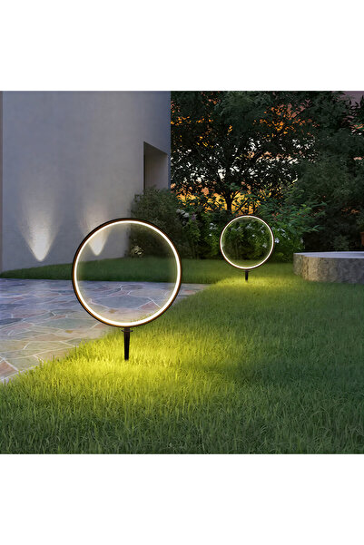 ETRONIK مصابيح الحديقة الشمسية (مجموعة واحدة - قطعتان) 3000 كلفن أبيض دافئ IP...