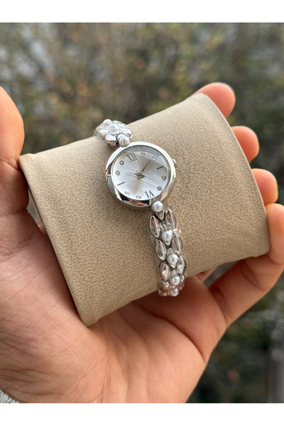 Tulpar New Season Pearl Detailed Vintage Women's Wristwatch