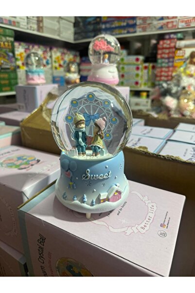 Ailenizin Oyuncakçısı SEVGİLİYE ÖZEL MEGA BOY KAR KÜRESİ IŞIKLI SESLİ