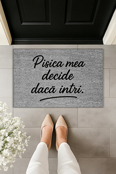 Dormot Modern Digital Print My Cat Decides If You Enter - Doormat