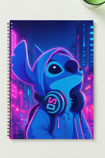BLACKONECLASS STİTCH A5 Metal Spiralli Çizgisiz Karton Kapak STİTCH Defter