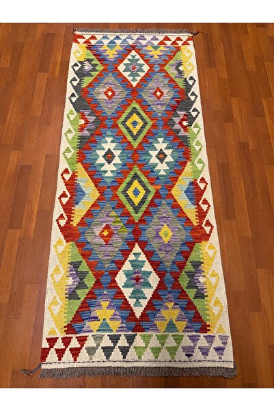 Afgan Halı Afgan El Dokuma Kilim 100% Yün Kök Boya Elsanat Eserı