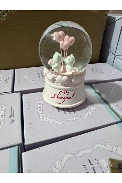 Ailenizin Oyuncakçısı SEVGİLİYE ÖZEL ORTA BOY KAR KÜRESİ IŞIKLI SESLİ