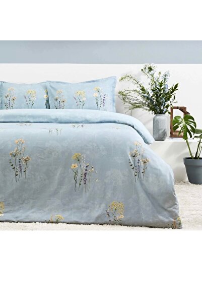Taç Organik Pamuk Saten Lillian Çift Kişilik Nevresim Takımı