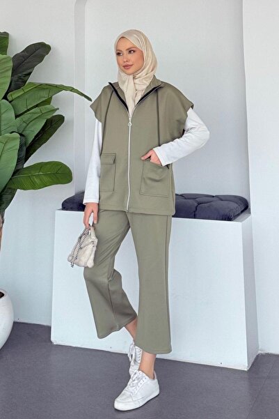 Şulemoda Giyim Mars Scuba set cu vestă Set kaki