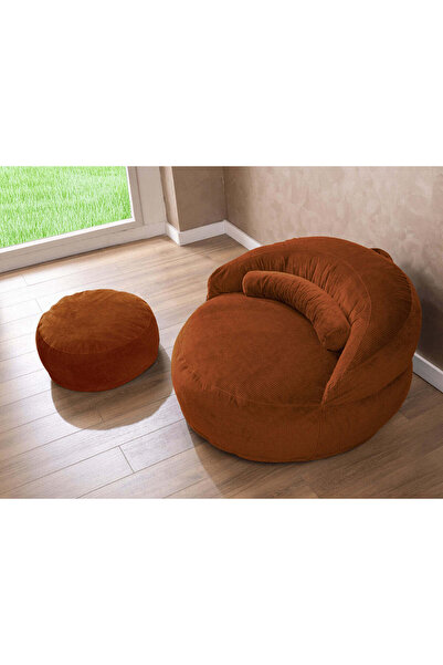 Marsah Home Fotoliu Pufos + perna & taburet – confort modern pentru living