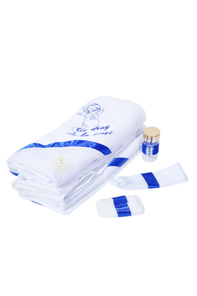 Gardinea Domain Trusou ingeras botez Gardinea Domain® 6 piese, in cutie, bumbac 100%, albastru