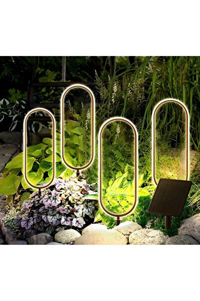 ETRONIK مصابيح الحديقة الشمسية (مجموعة واحدة - قطعتان) 3000 كلفن أبيض دافئ IP...