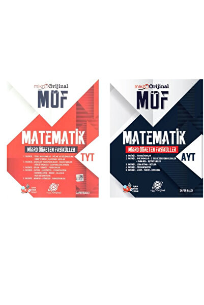 Bilgi Sarmal Yayınları 2028 Orijinal Mikro TYT Matematik MÖF Mikro Öğreten Set ve AYT Matematik MÖF Mikro Öğreten Fasiküller