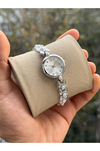 Tulpar New Season Pearl Detailed Vintage Women's Wristwatch