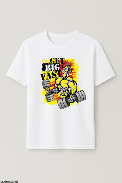 CALKARCOLLECTION Unisex Oversized I Love Gym Time T-Shirt