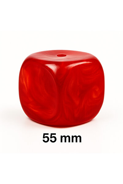 ARURTAKI Red Pearlescent Yemeni Zircon – 55 mm – Material for Making Prayer Beads