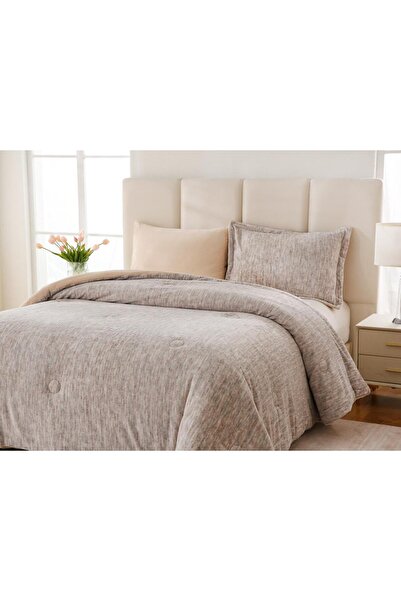 Moon Almnar double-sided velvet duvet with large filling, double size, 6 pieces, in elegant colors and designs.